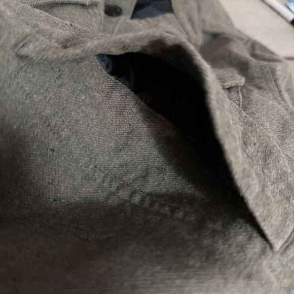 Travis Mathew Men's Small Muted Green Long Sleeve Button‎ Halfway There Shacket